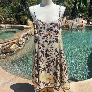 Anthropologie Spaghetti Strap Summer Dress
